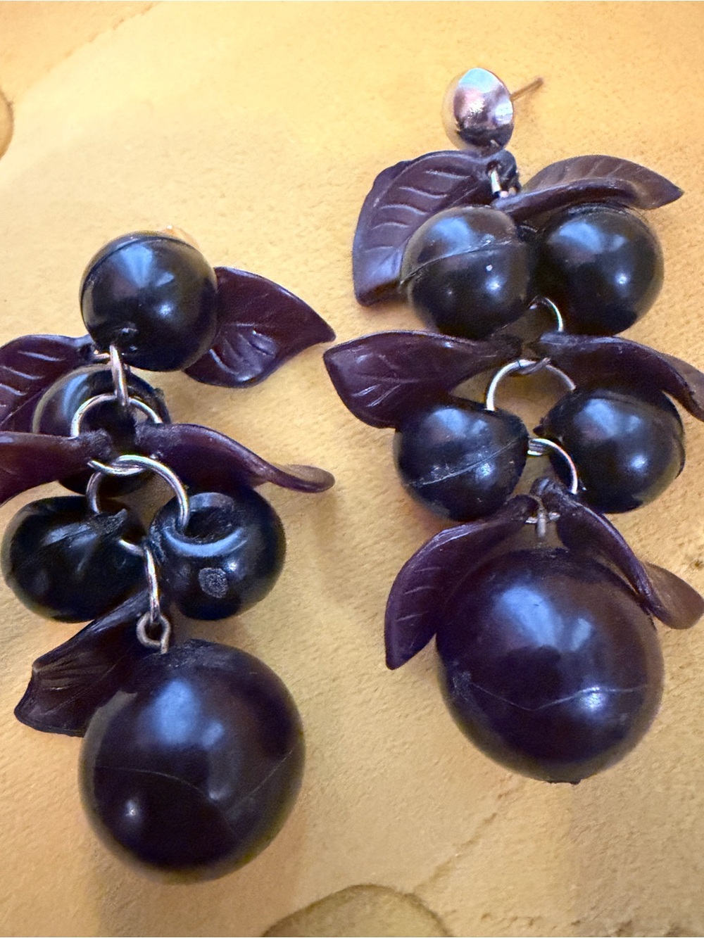 Vintage fruit Bead Cluster Drop Earrings - Women Jewelry